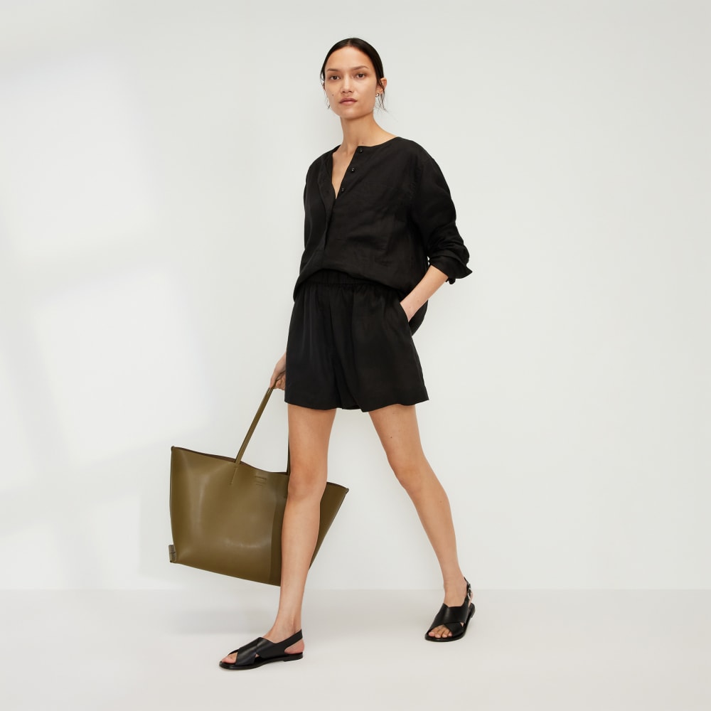 The Linen Boxer Short | Black