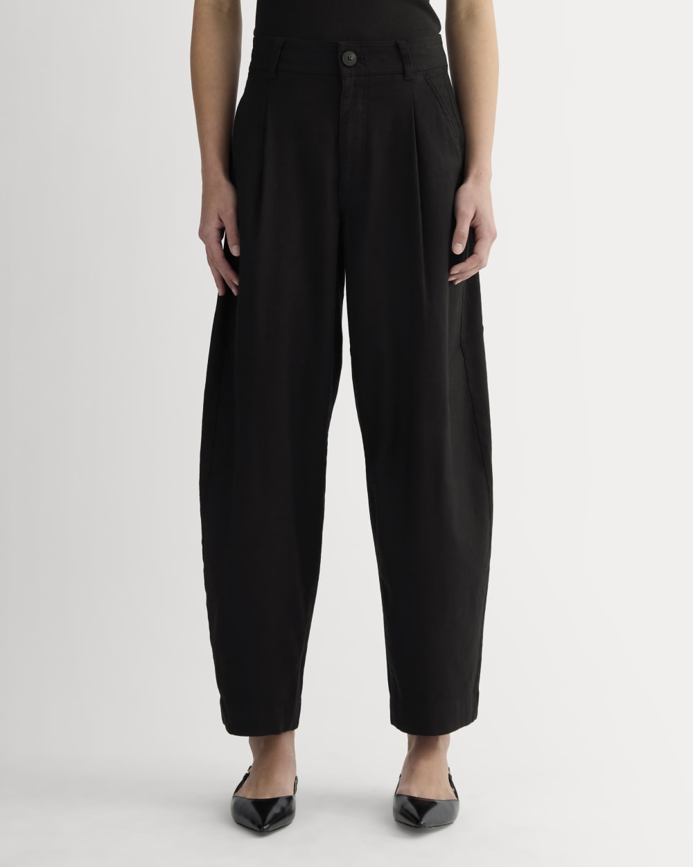 The Everywhere Pant in Stretch Linen | Black