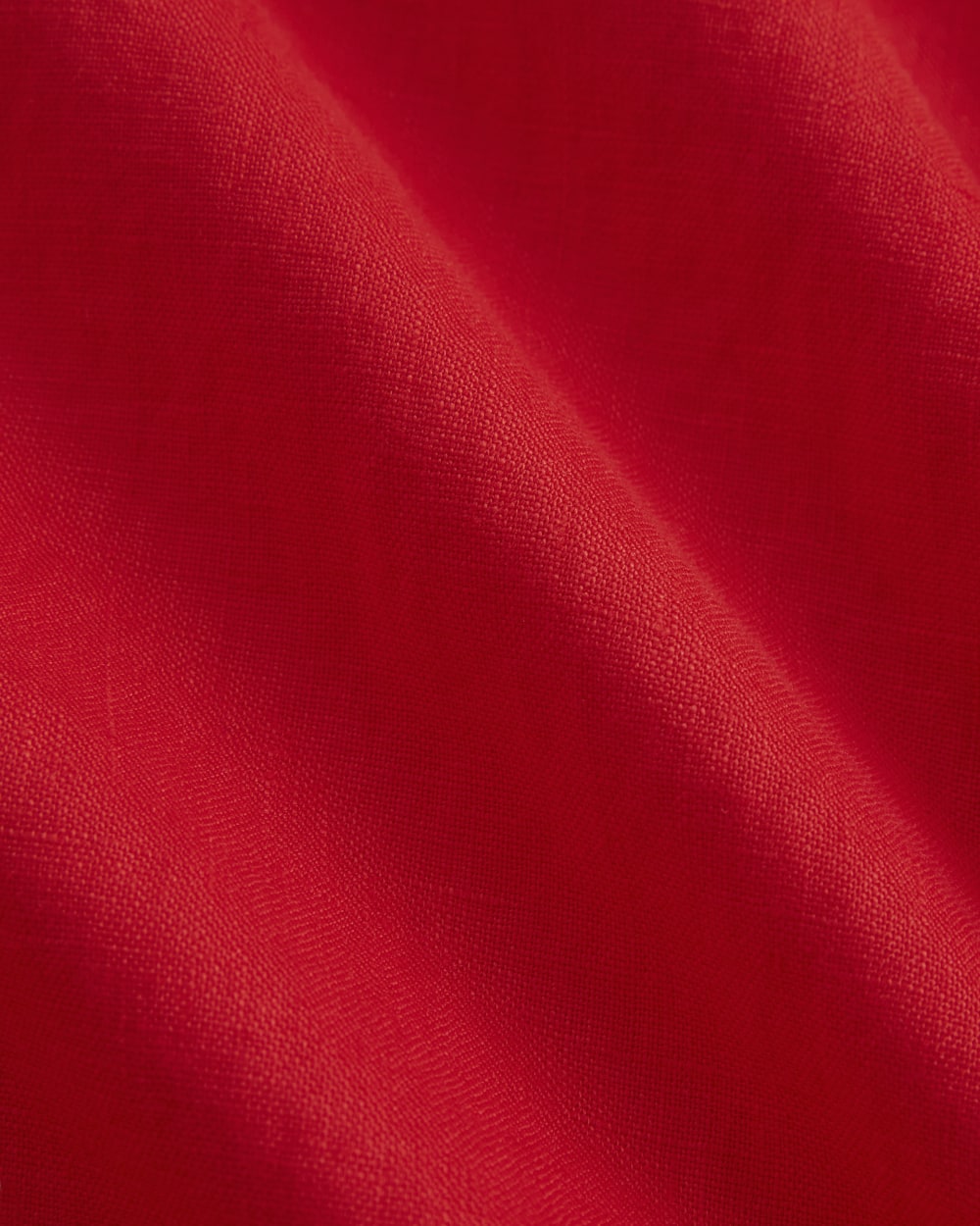 The Boxy Shirt in Linen | Fiery Red
